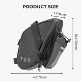 Waterproof Bicycle Saddle Bag with Large Storage